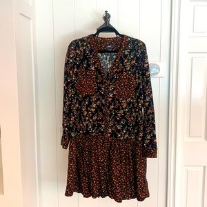 Maeve by Anthropologie black floral dress